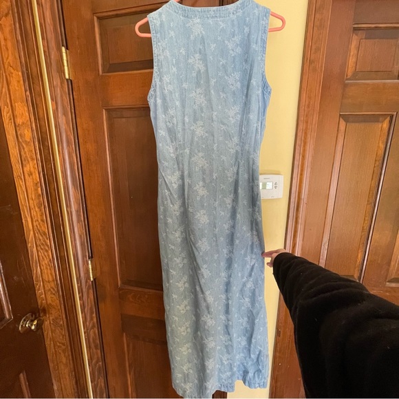 Liz Claiborne Floral Denim Maxi Dress - Picture 3 of 4